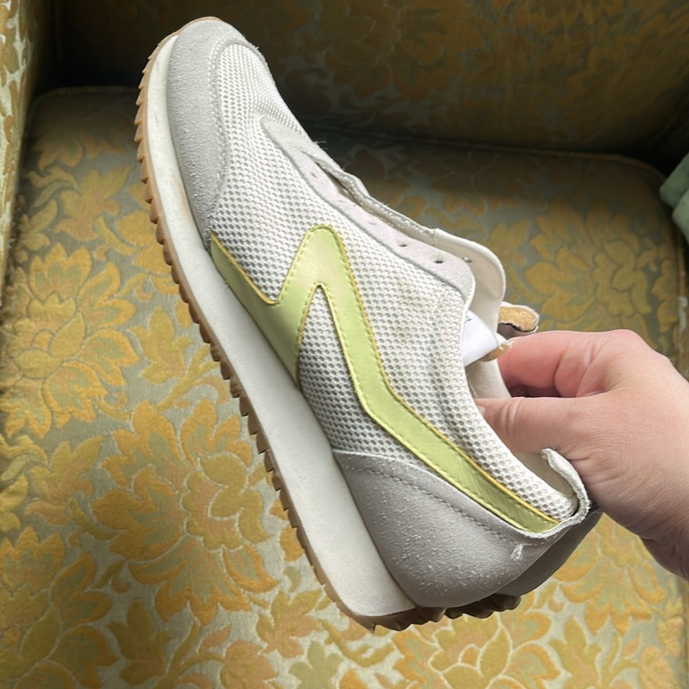 Rag & Bone Retro Runner- White And Lime Woman’s Mesh